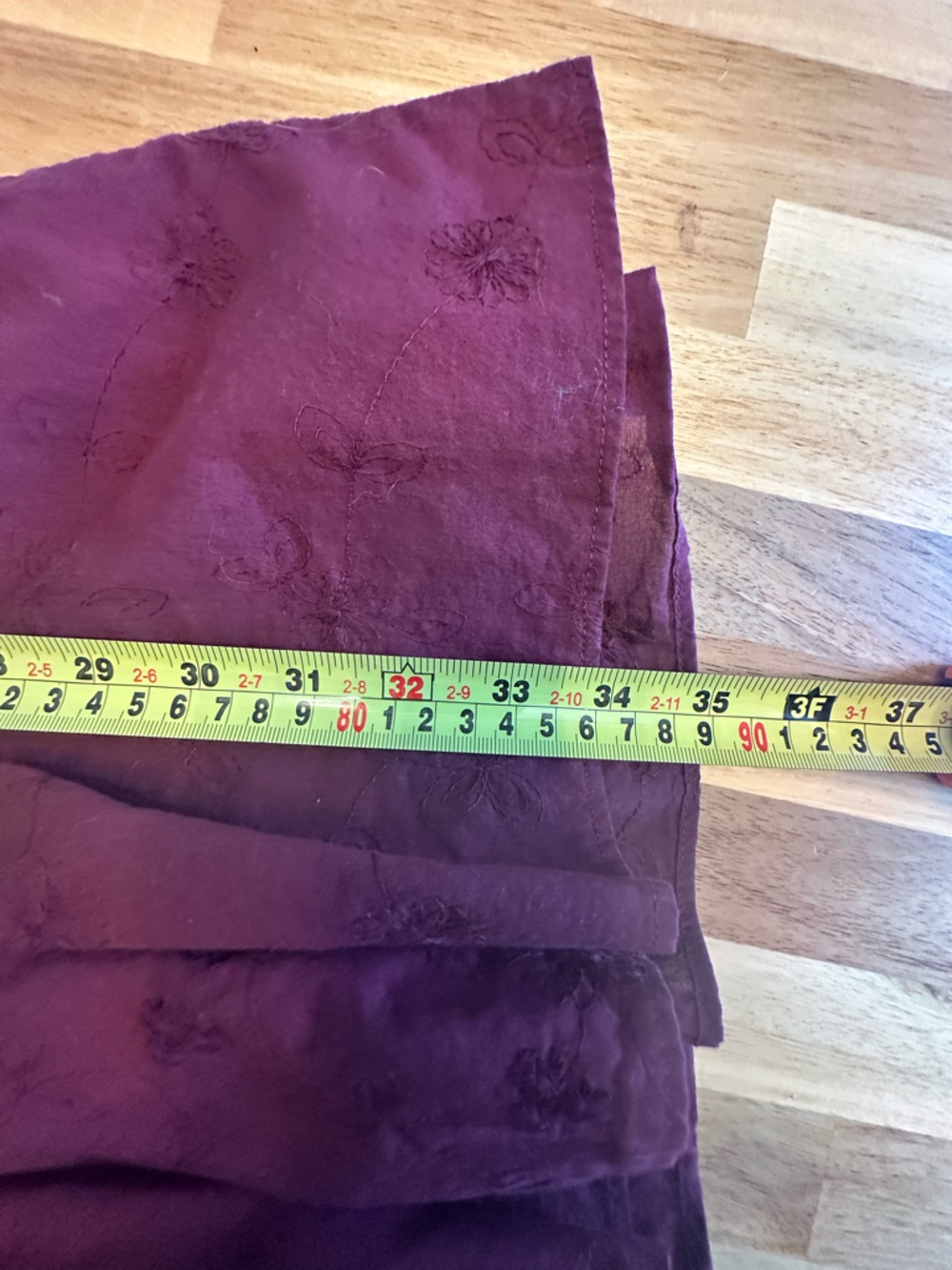 Lauren Conrad Maroon Berry Cap Sleeve Tie Back Dress Size L Flowy Fit & Flare Mi - Picture 11 of 13